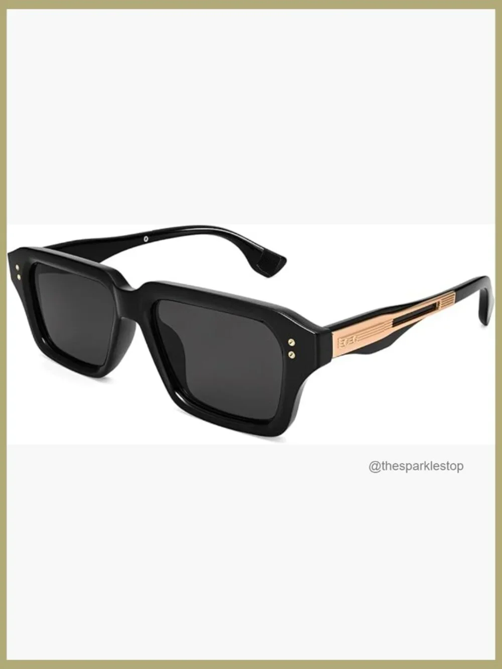 Retro Oversized Thick Square Sunglasses for Men Fashion Classic Designer Shades